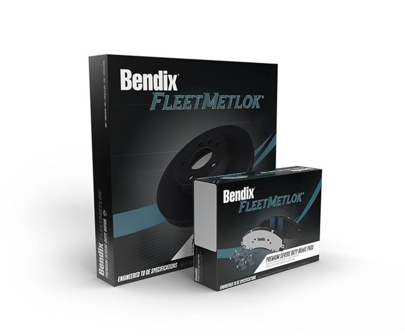 بنديكس وسادات فرامل أمامية شبه معدنية من Bendix Fleet Metlok MKD1904AFM لسيارة دودج دورانجو 2021-2017، جيب جراند شيروكي 2013، جراند شيروكي 2022-2017 - Image 1